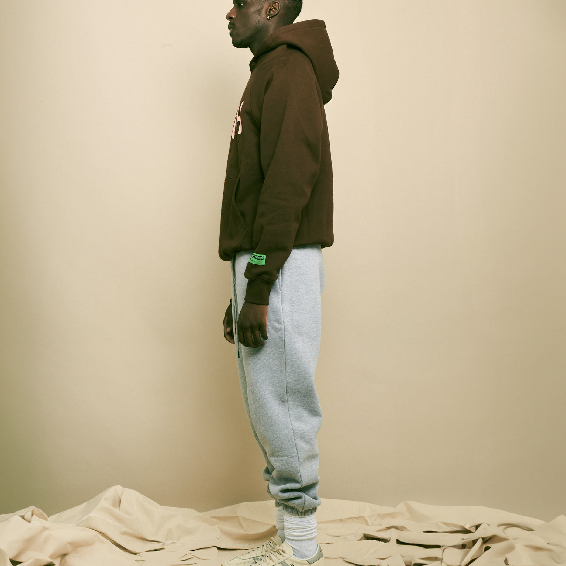 Brown and Pink Hoodie