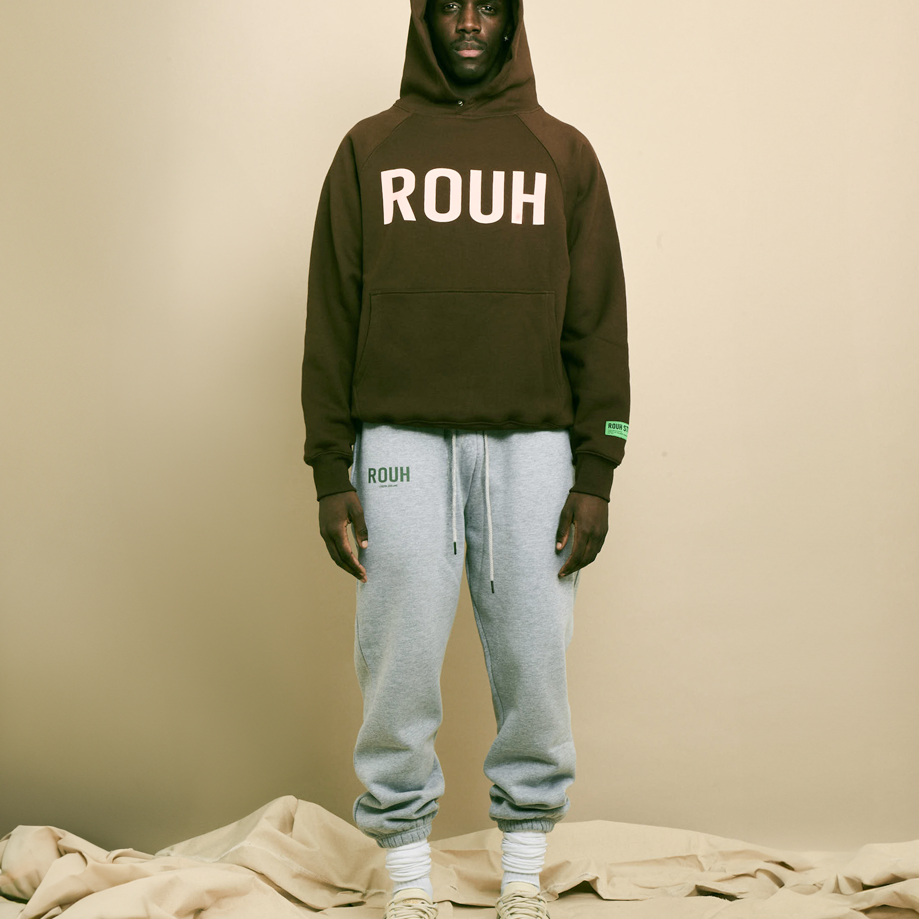 Brown and Pink Hoodie