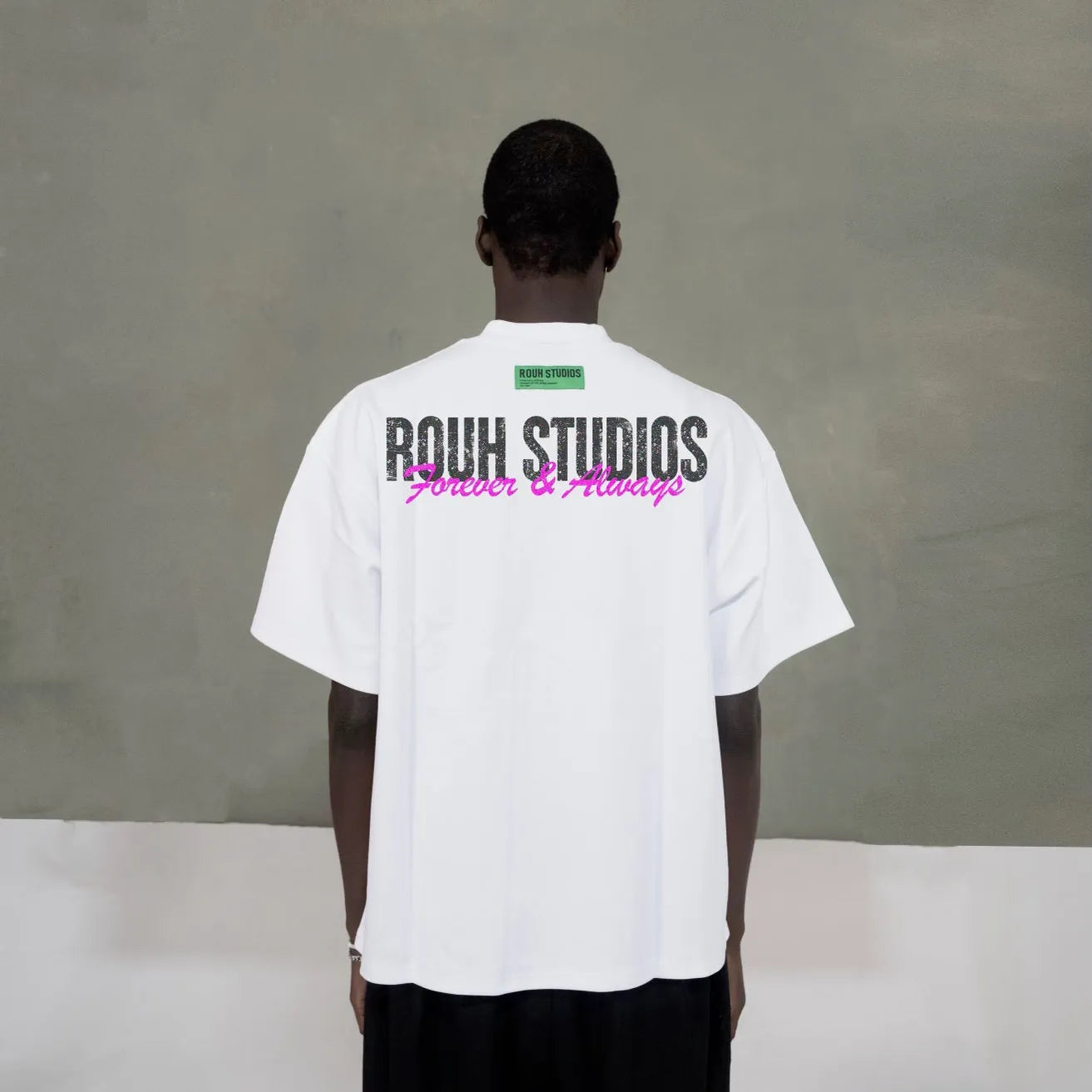 White and Pink Logo T-shirt
