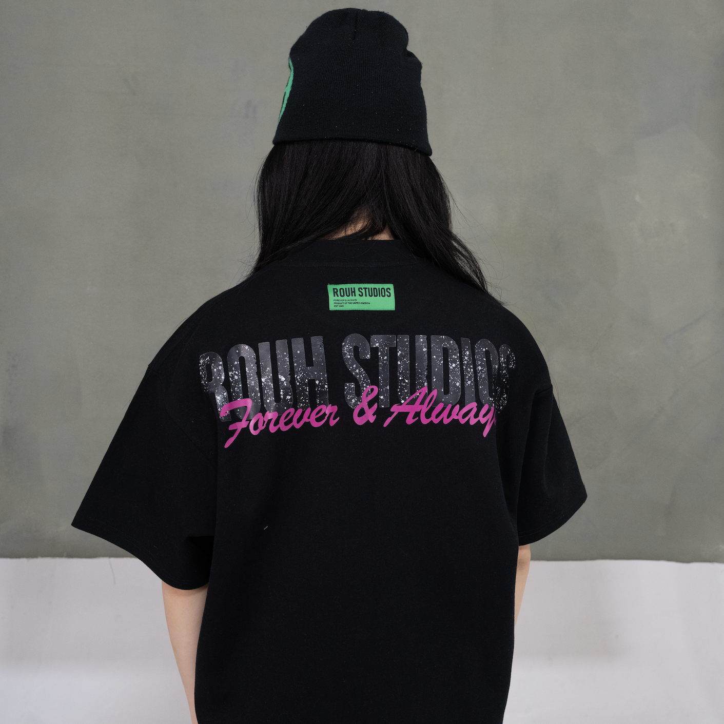Black and Pink Logo T-shirt