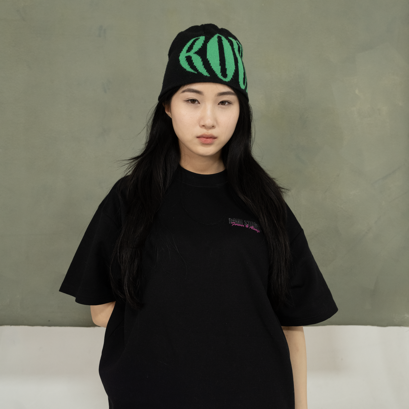 Black and Pink Logo T-shirt